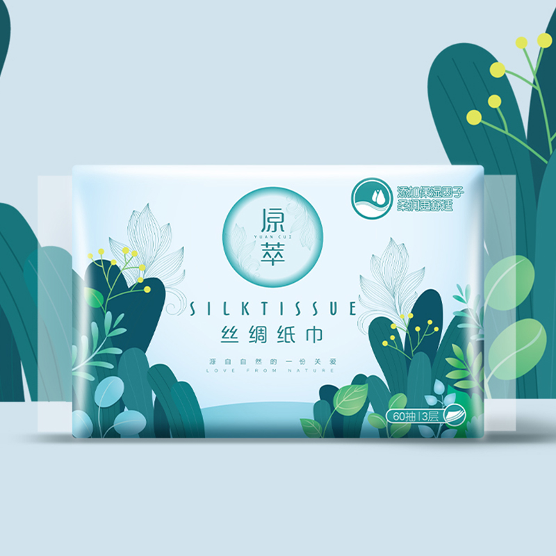 【廈門(mén)包裝設(shè)計(jì)】原萃 絲綢紙巾